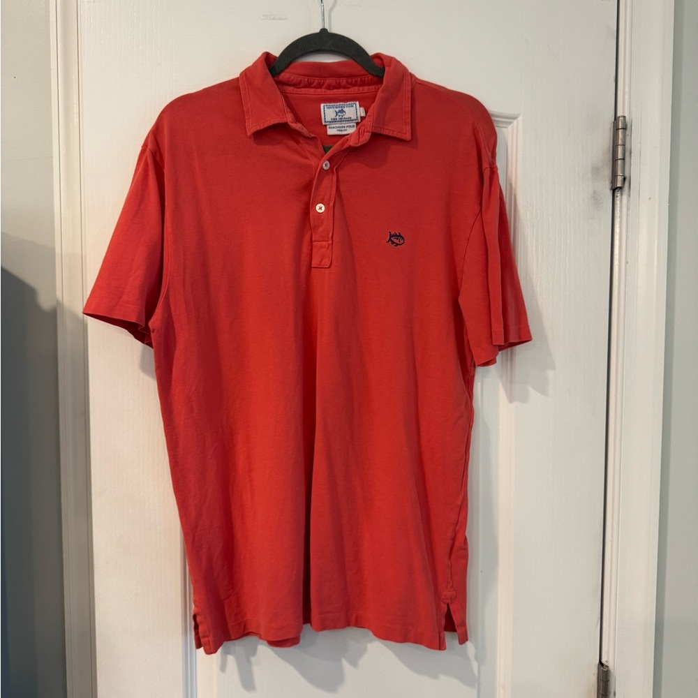 Southern Tide Vibrant Coral Polo Shirt